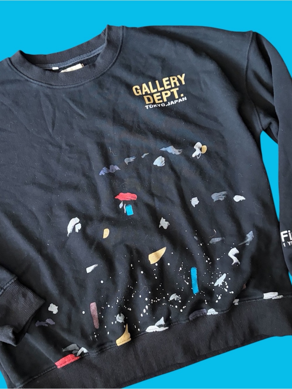 Authentic Gallery Dept Tokyo Japan Paint Splatter Firsthand sweatshirt